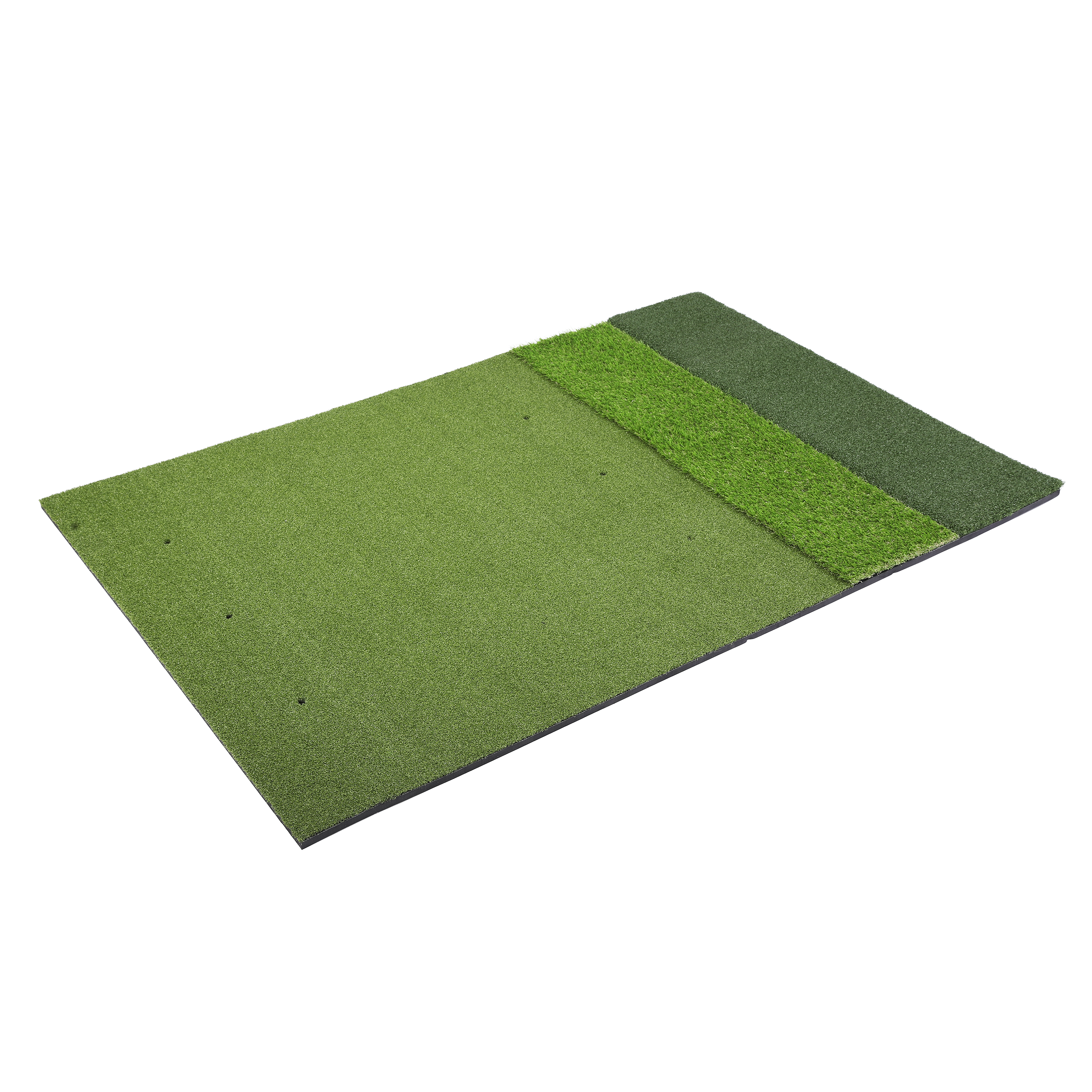 Golf mat angled on a white background 