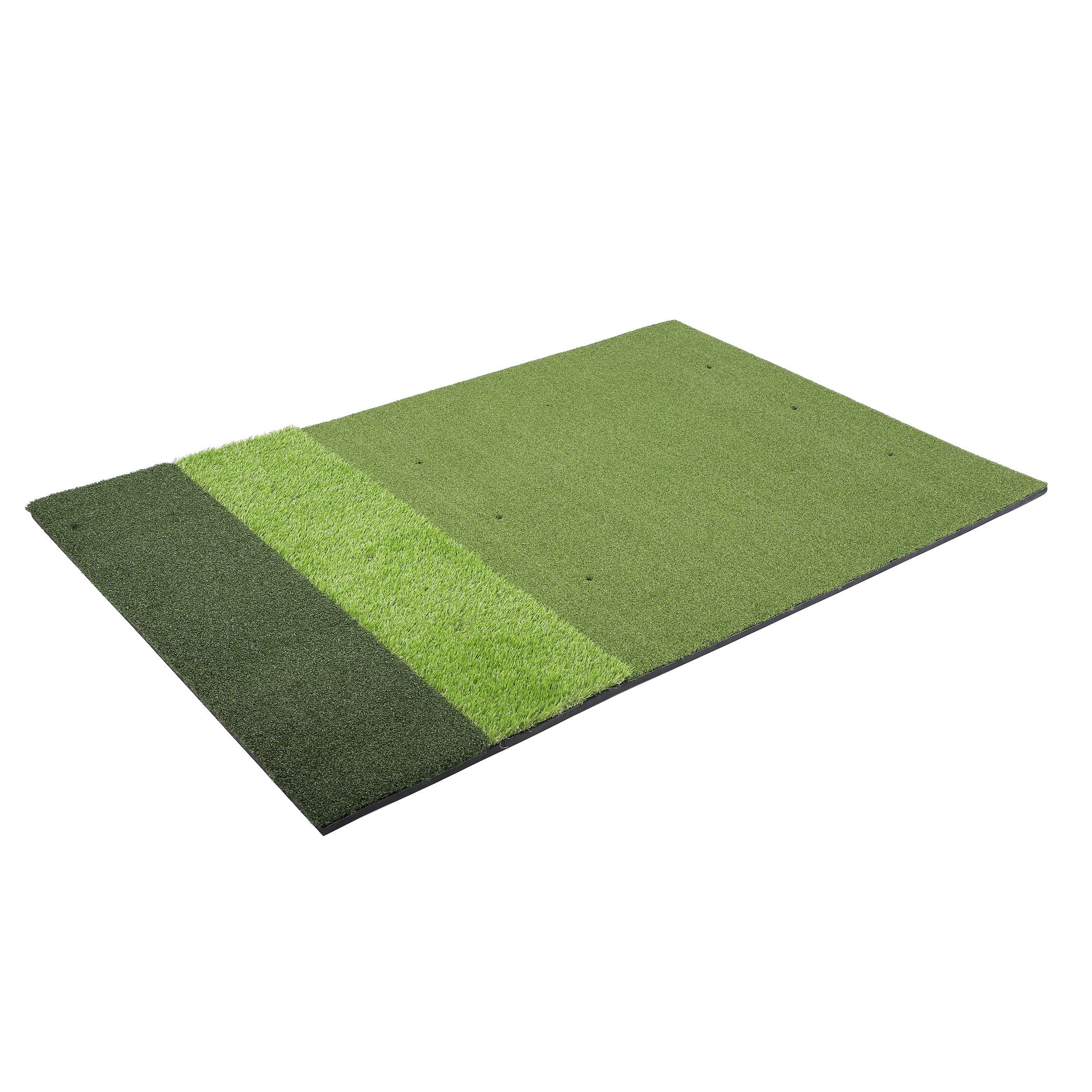 Golf mat angled on a white background 